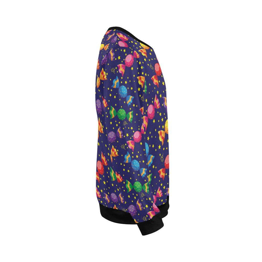 Candy Pattern Print Design CA06 Men Long Sleeve Sweatshirt