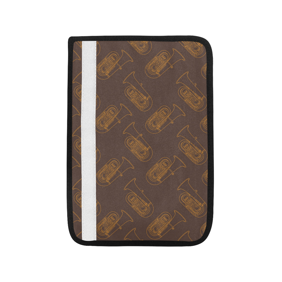 Tuba Pattern Print Design 02 Car Seat Belt Cover