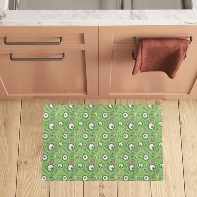 Zombie Eyes Design Pattern Print Kitchen Mat