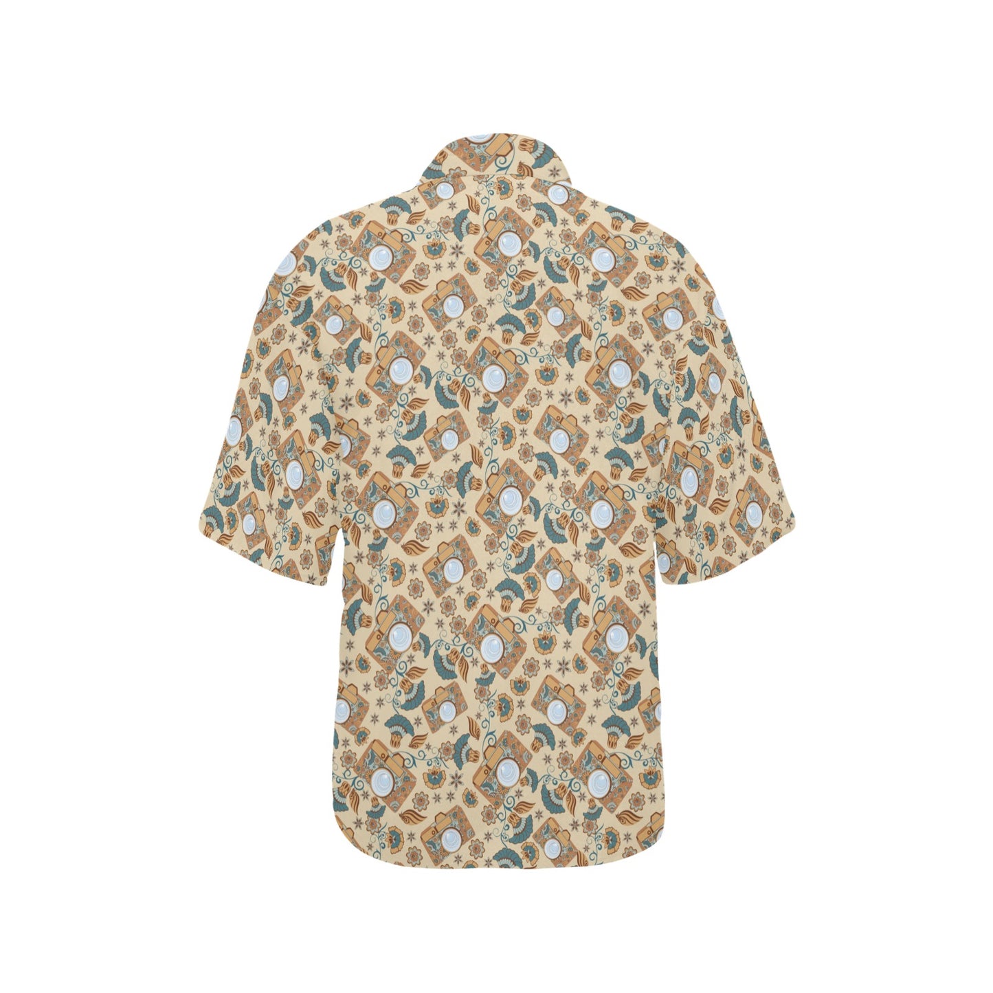 Camera Pattern Print Design 05 Women's Hawaiian Shirt