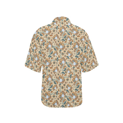Camera Pattern Print Design 05 Women's Hawaiian Shirt
