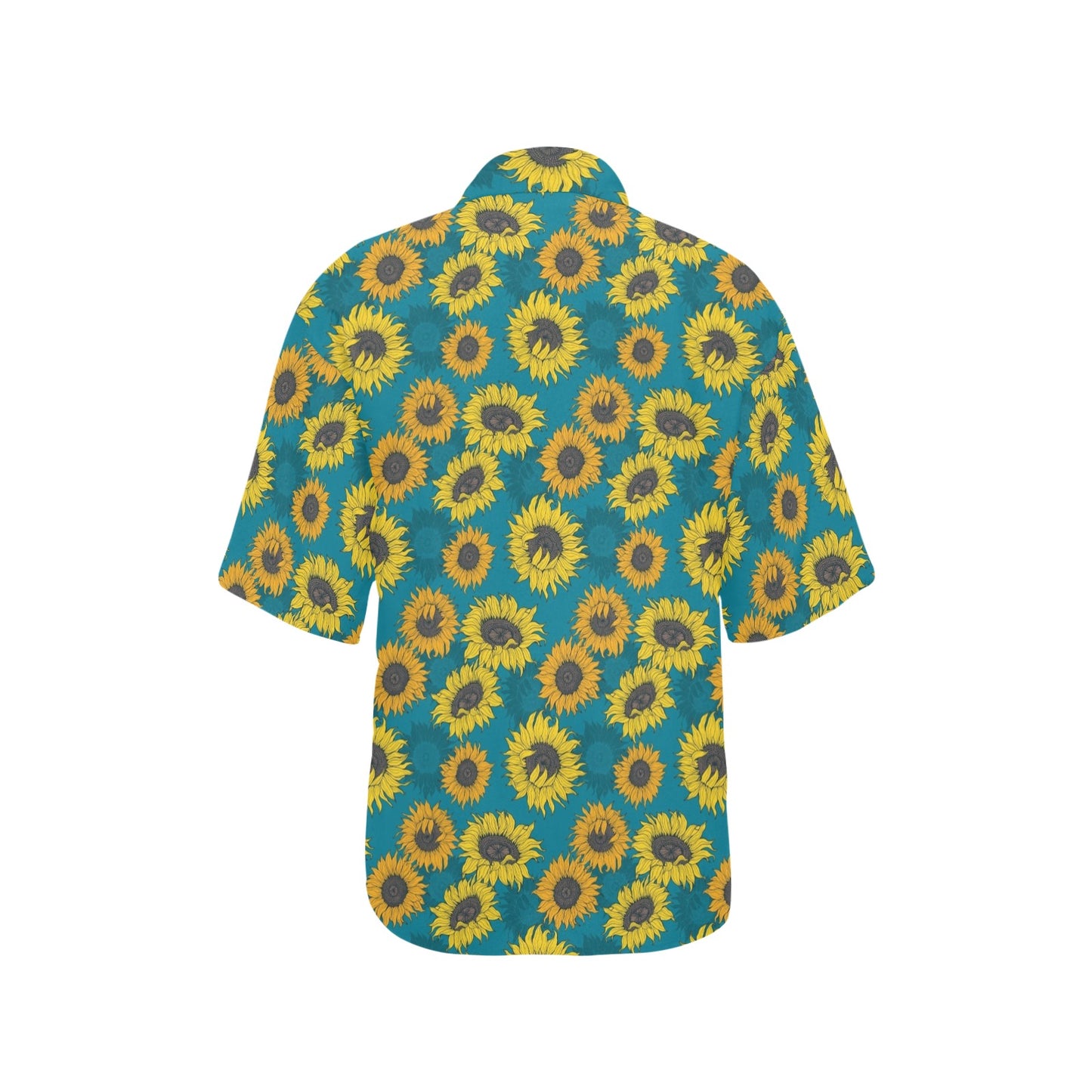Sunflower Print Design LKS301 Women's Hawaiian Shirt