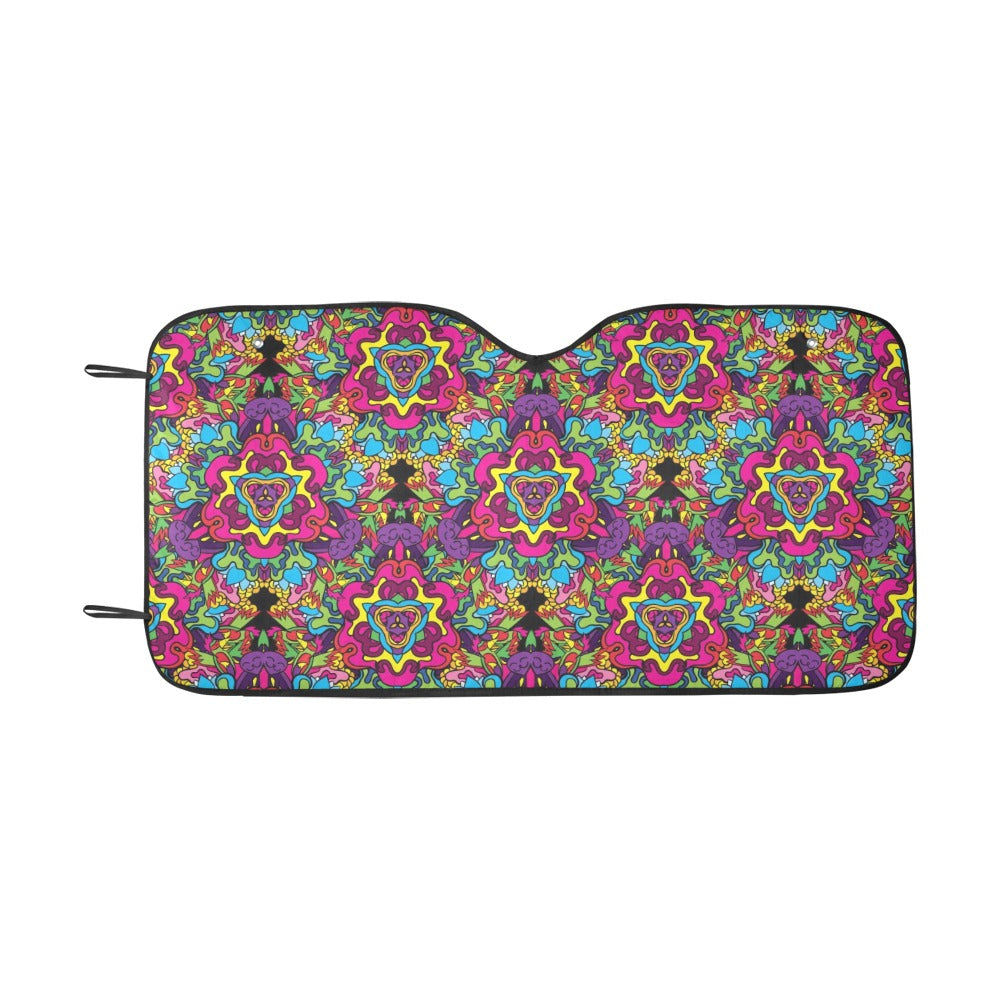 Trippy Print Design LKS303 Car front Windshield Sun Shade