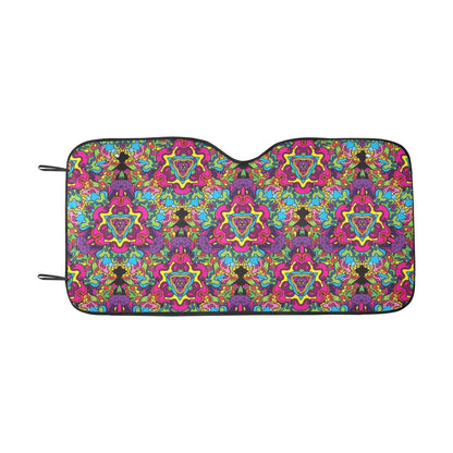 Trippy Print Design LKS303 Car front Windshield Sun Shade