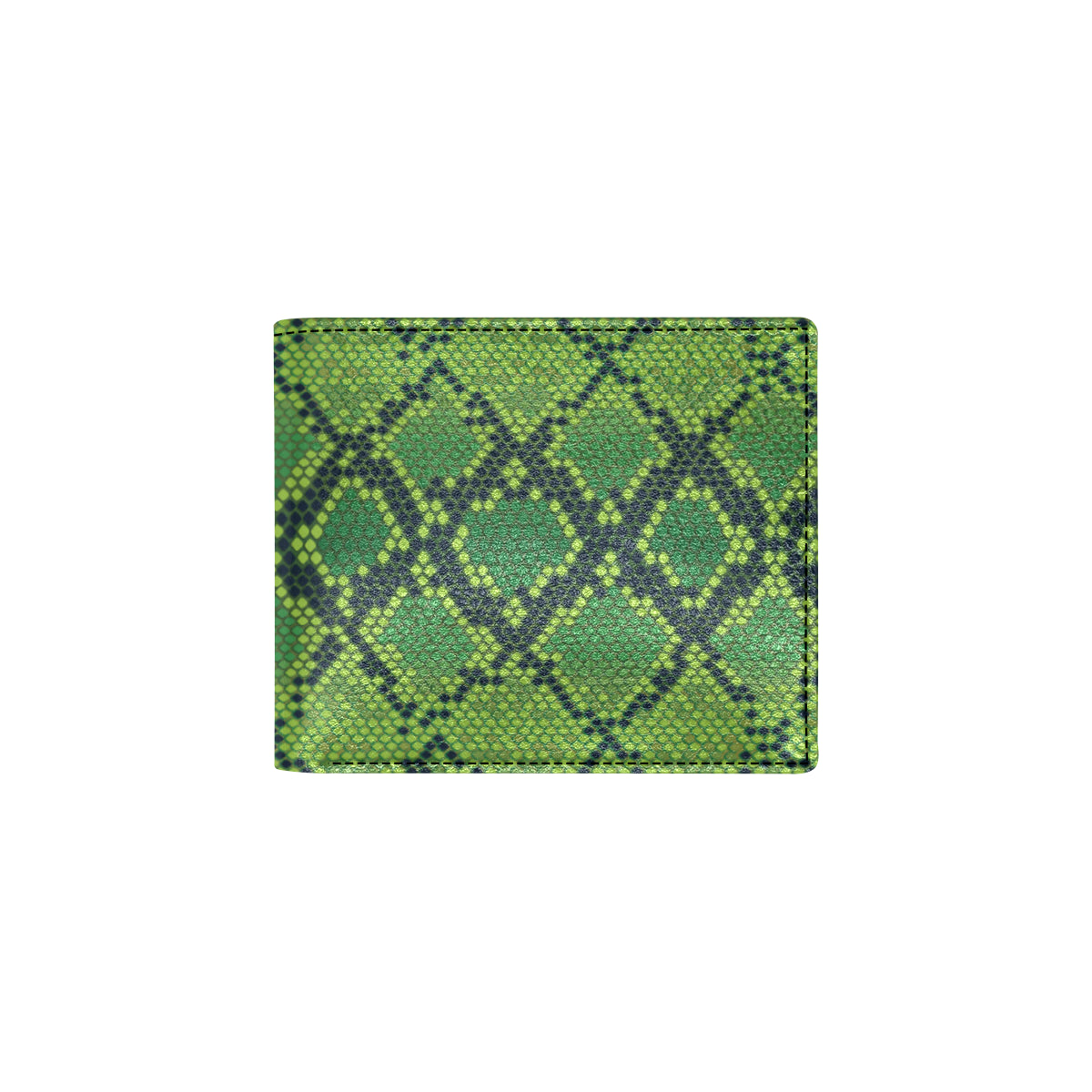Python Green Pattern Print Design A01 Men's ID Card Wallet