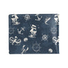 Nautical Sea Themed Print Men's ID Card Wallet