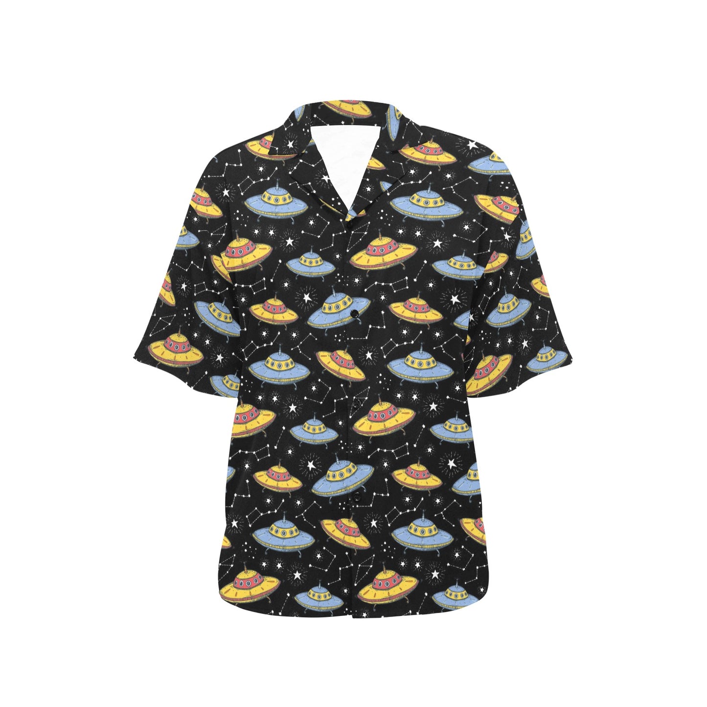 UFO Print Design LKS307 Women's Hawaiian Shirt