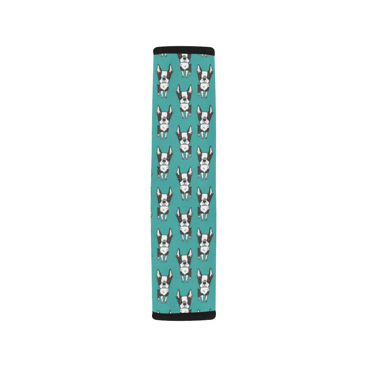 Boston Terrier Pattern Print Design 04 Car Seat Belt Cover