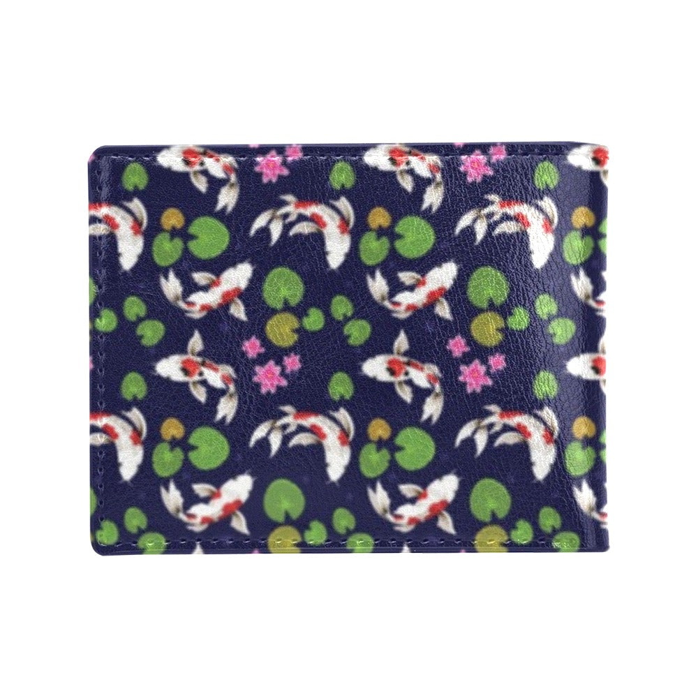 Koi Carp Pattern Design Themed Print Men's ID Card Wallet