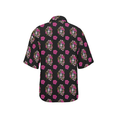 Day of the Dead Makeup Girl Women's Hawaiian Shirt