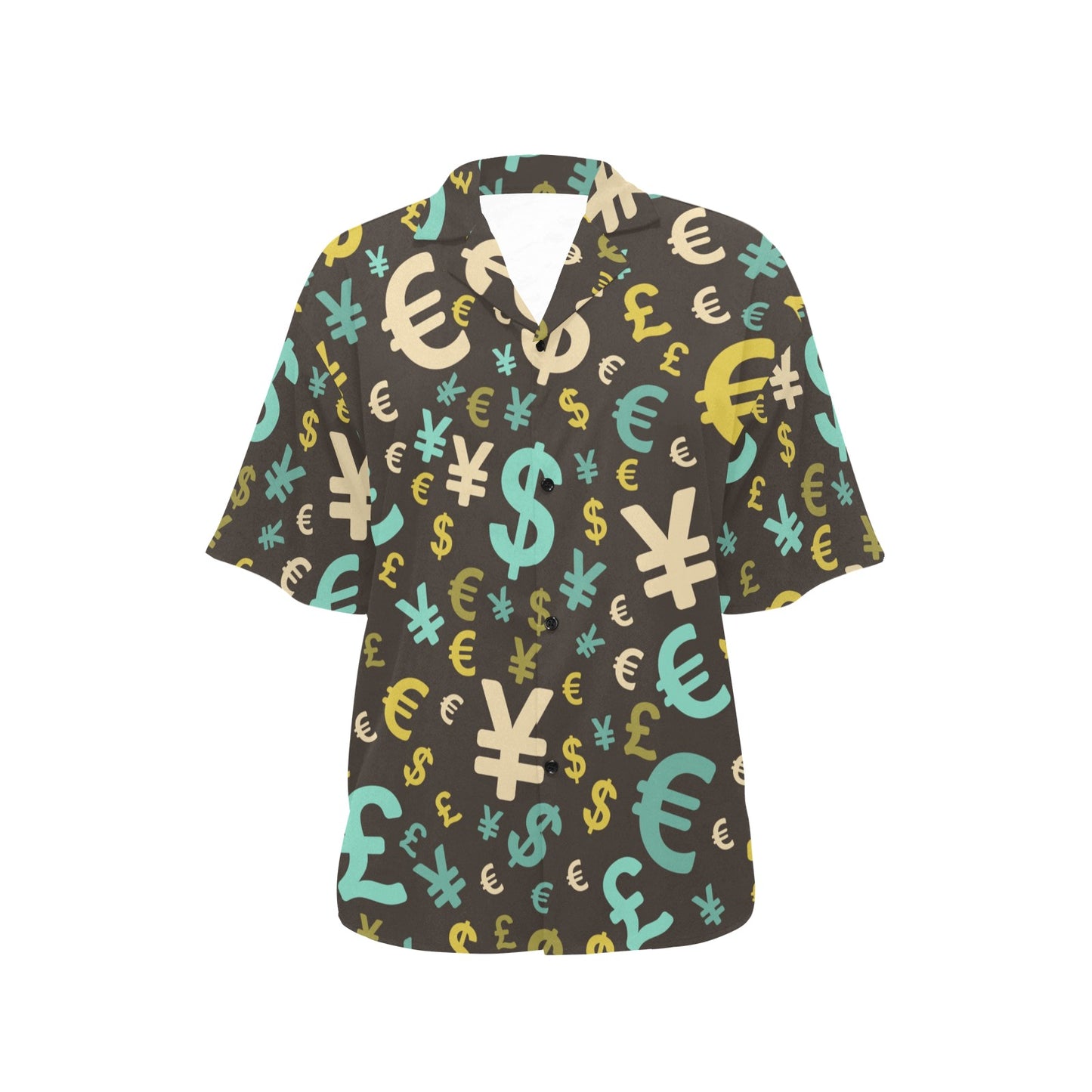 Money Pattern Print Design 01 Women's Hawaiian Shirt