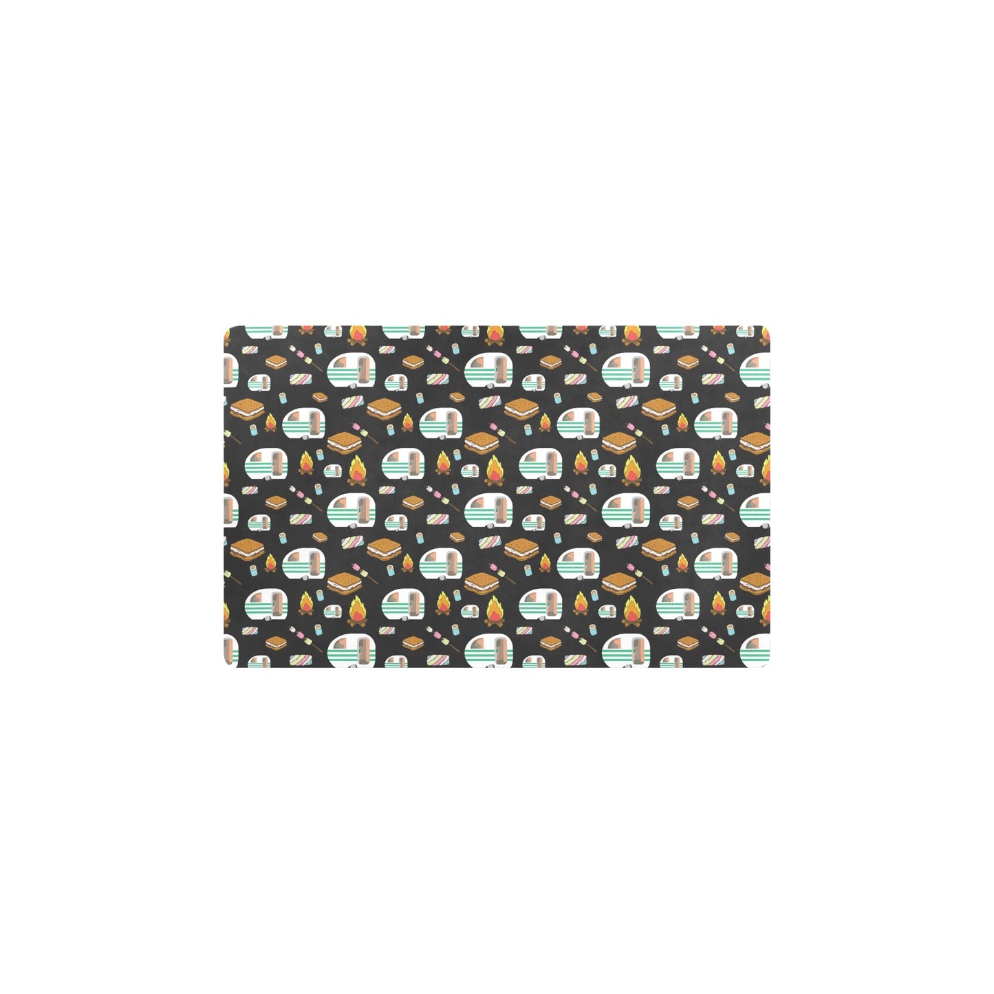 Camper marshmallow Camping Design Print Kitchen Mat