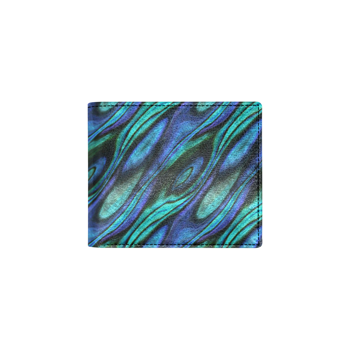 Abalone Pattern Print Design 03 Men's ID Card Wallet