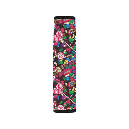 Candy Pattern Print Design CA02 Car Seat Belt Cover