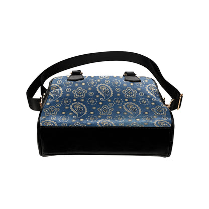Jean Paisley Pattern Print Design 01 Shoulder Handbag