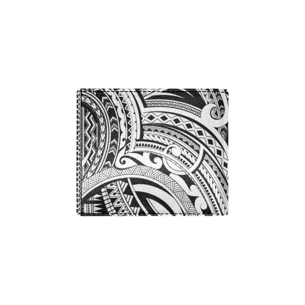 Maori Pattern Print Design 06 Men's ID Card Wallet