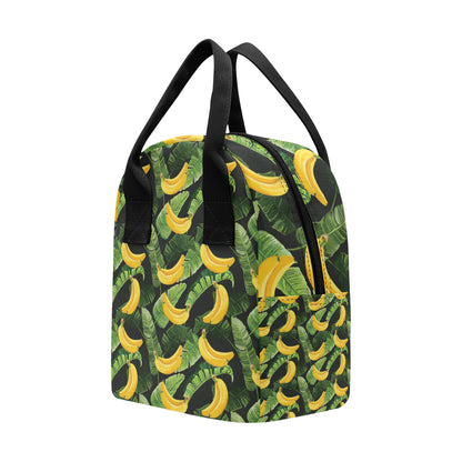 Banana Pattern Print Design BA01 Insulated Lunch Bag