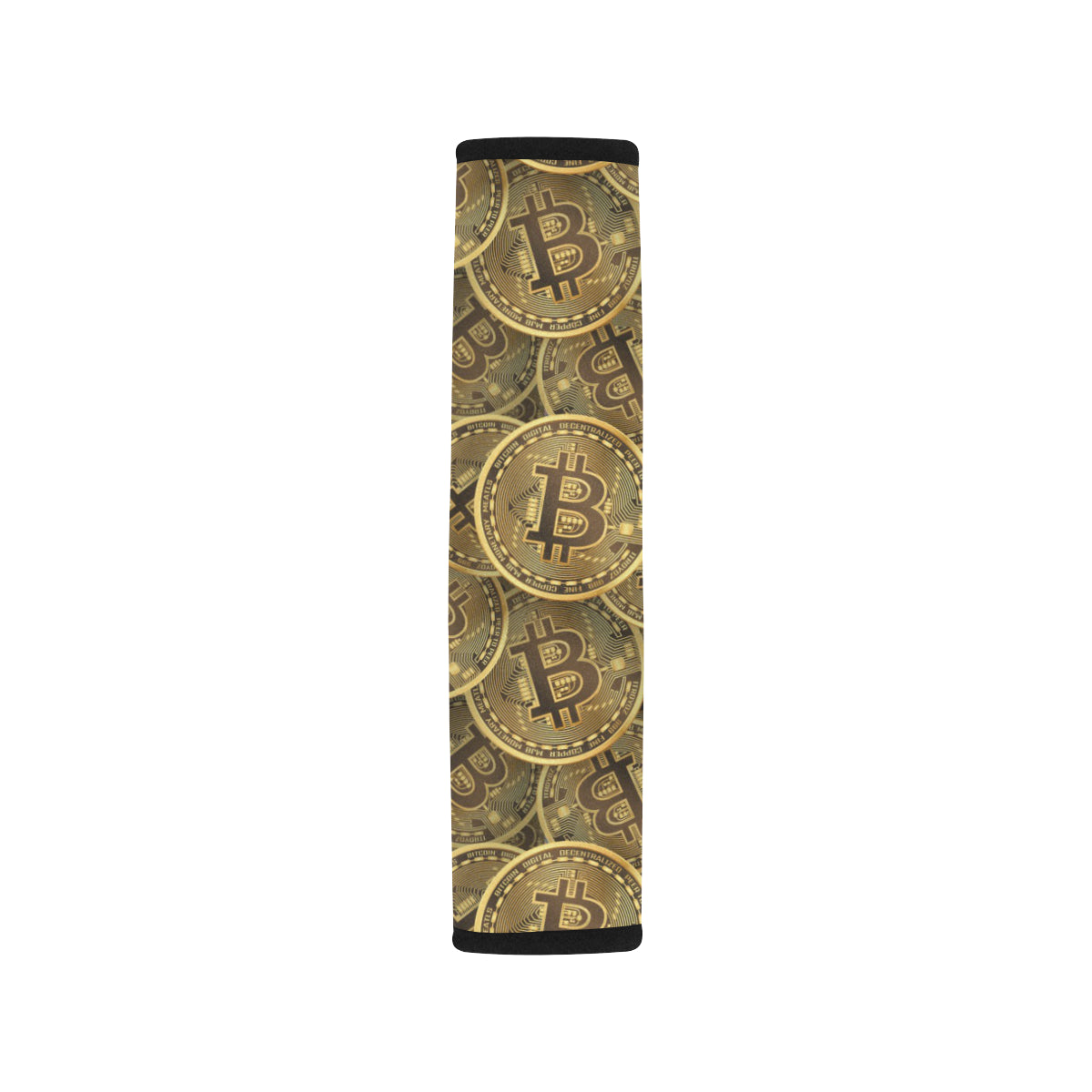 Bitcoin Pattern Print Design DO01 Car Seat Belt Cover