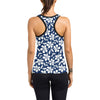 Hibiscus Pattern Print Design HB031 Women's Racerback Tank Top