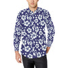 Hibiscus Pattern Print Design HB010 Men's Long Sleeve Shirt