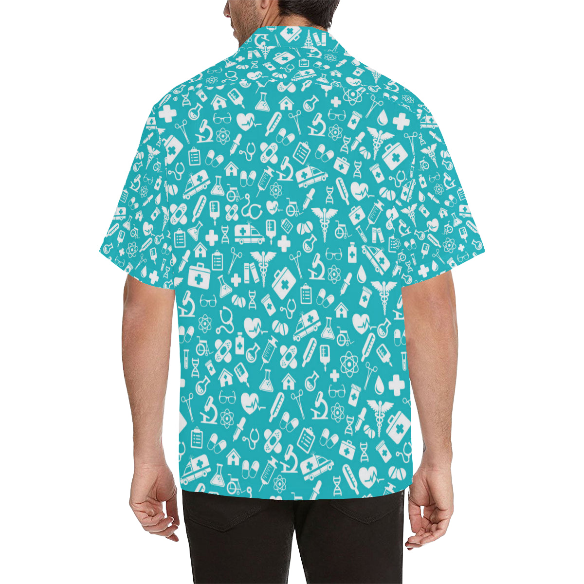 Medical Pattern Print Design 04 Men's Hawaiian Shirt