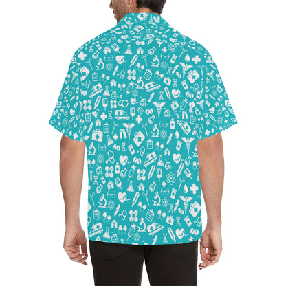 Medical Pattern Print Design 04 Men's Hawaiian Shirt