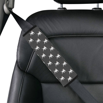 Bull Terriers Pattern Print Design 02 Car Seat Belt Cover