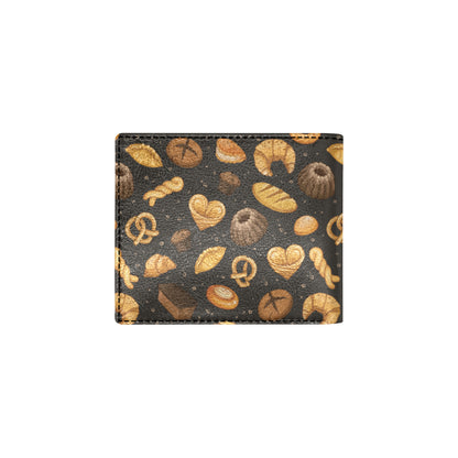 Bread Pattern Print Design 05 Men's ID Card Wallet