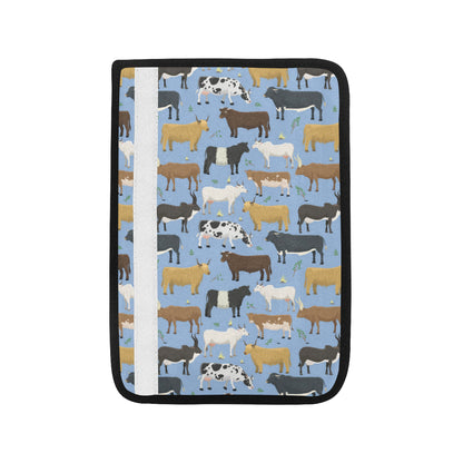 Cattle Pattern Print Design 02 Car Seat Belt Cover