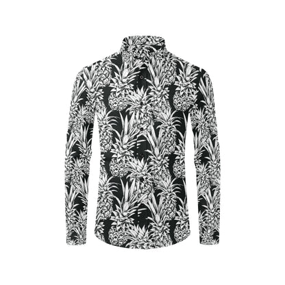 Pineapple Pattern Print Design PP08 Men's Long Sleeve Shirt