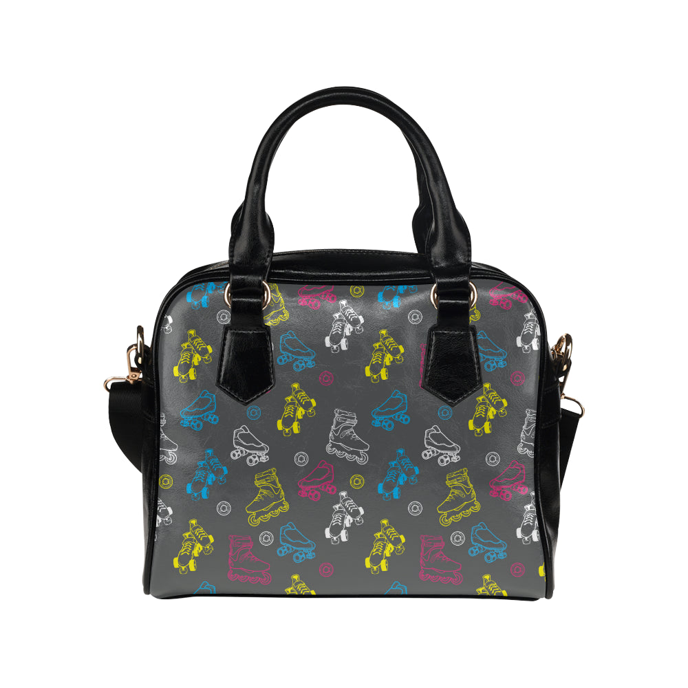 Roller skate Pattern Print Design A02 Shoulder Handbag