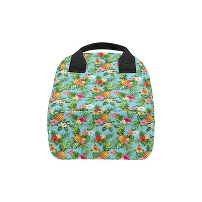 Pineapple Hawaiian flower Tropical Insulated Lunch Bag