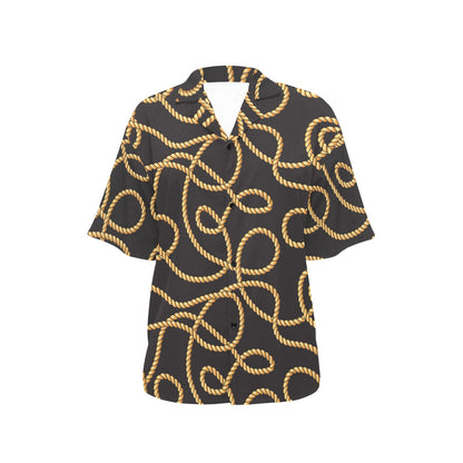 Rope Pattern Print Design A04 Women's Hawaiian Shirt