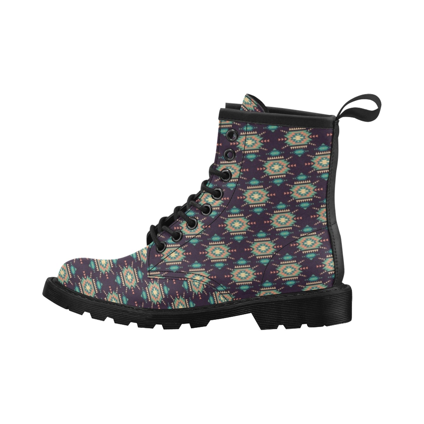 Navajo Geometric Style Print Pattern Women's Boots