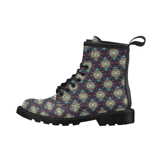 Navajo Geometric Style Print Pattern Women's Boots