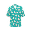 Chihuahua Polka Dot Pattern Women's Hawaiian Shirt