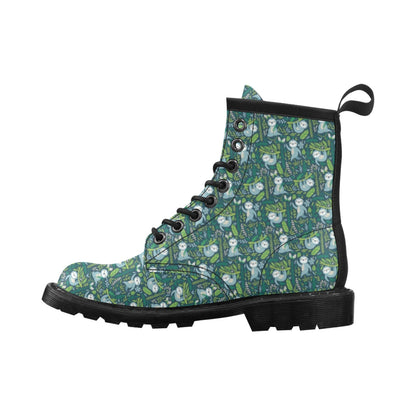 Sloth Print Design LKS304 Women's Boots