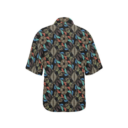 Ancient Greek Print Design LKS308 Women's Hawaiian Shirt
