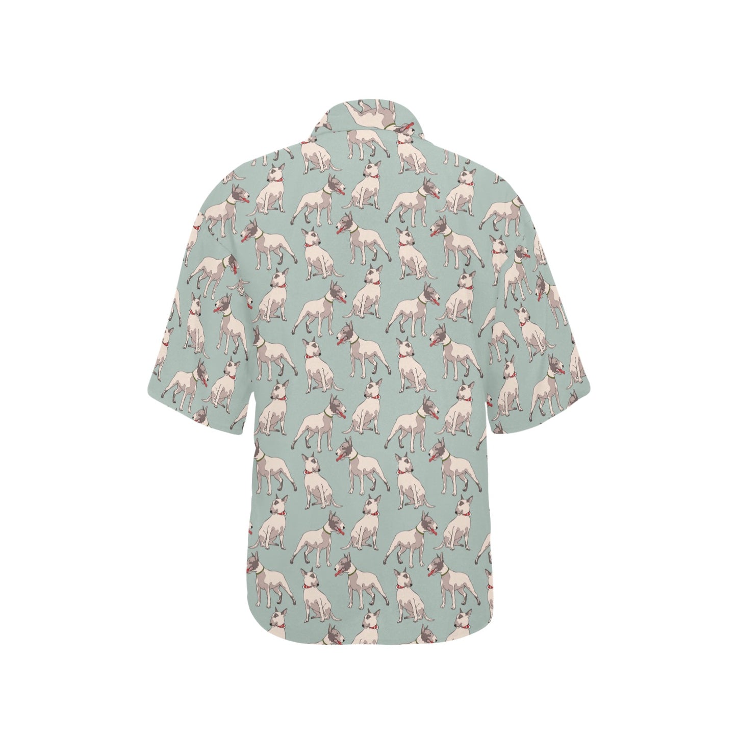 Bull Terrier Cute Print Pattern Women's Hawaiian Shirt