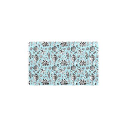 Seashell Beach Print Design LKS302 Kitchen Mat
