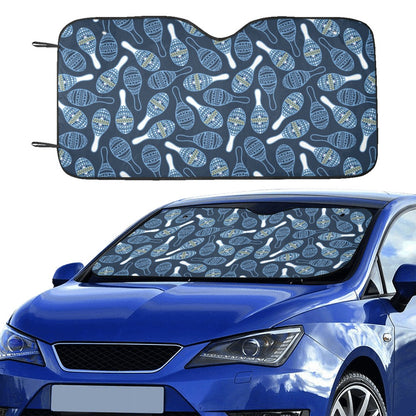 Maracas Print Design LKS401 Car front Windshield Sun Shade