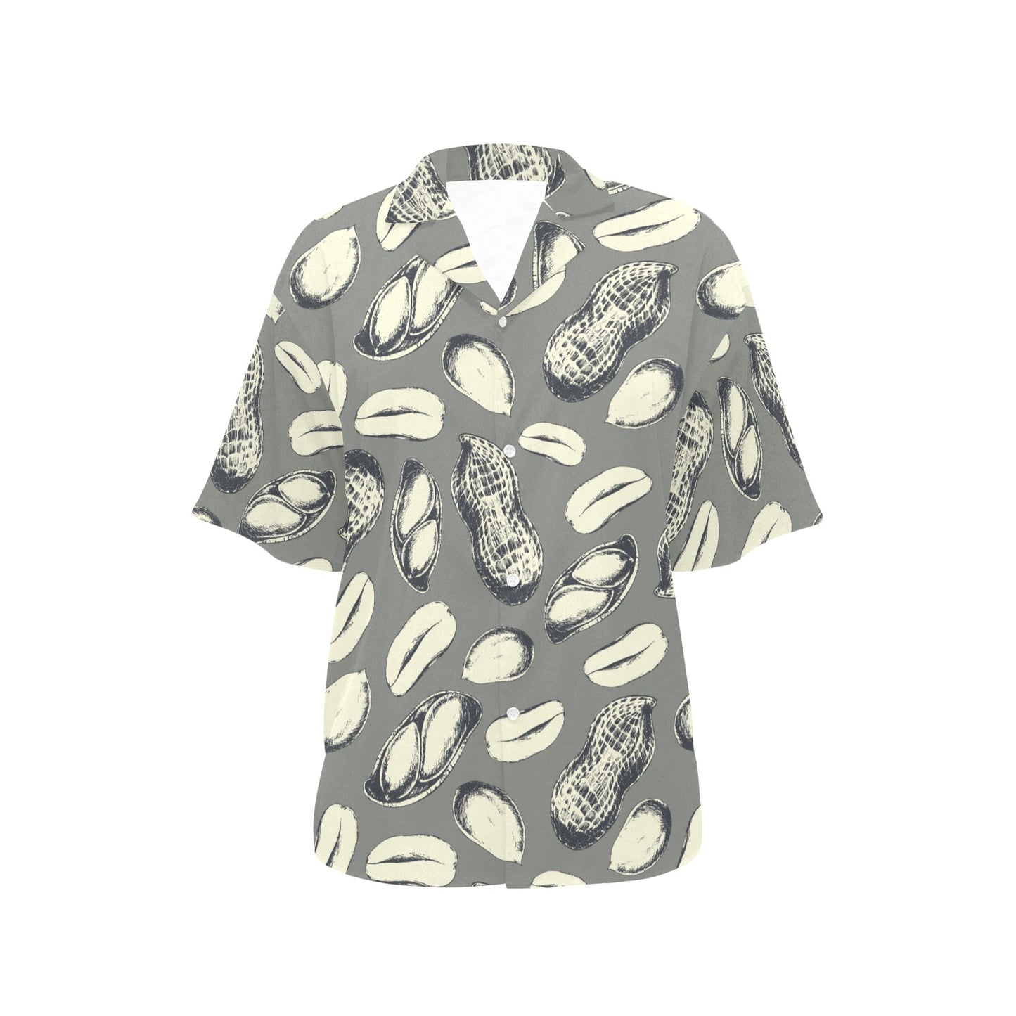Peanut Pattern Print Design A01 Women's Hawaiian Shirt