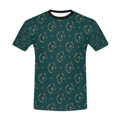 Horse Head Print Design LKS302 Men's All Over Print T-shirt