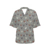 Chicken Pattern Print Design 01 Women's Hawaiian Shirt