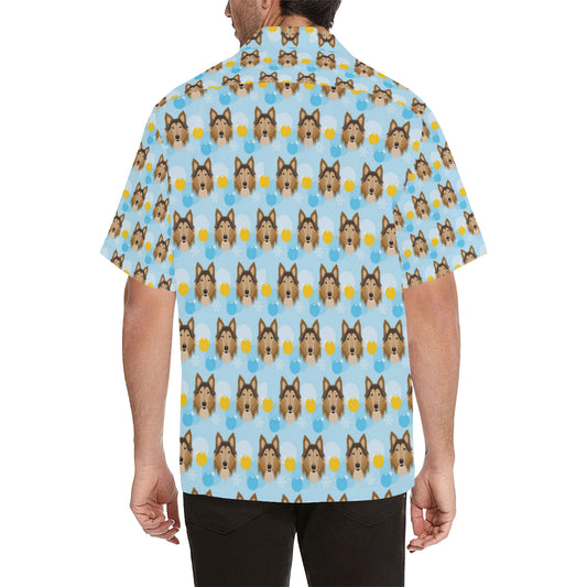 Collies Pattern Print Design 02 Men's Hawaiian Shirt