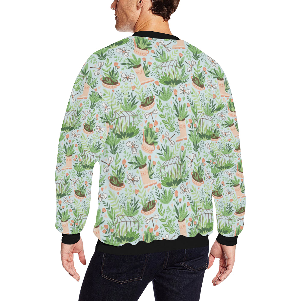 Gardening Pattern Print Design G04 Men Long Sleeve Sweatshirt