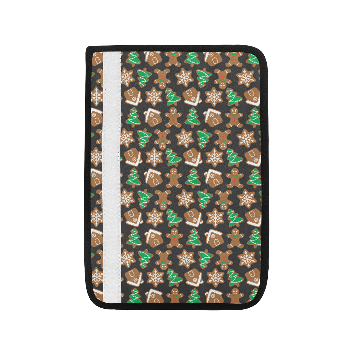 Gingerbread Pattern Print Design 02 Car Seat Belt Cover