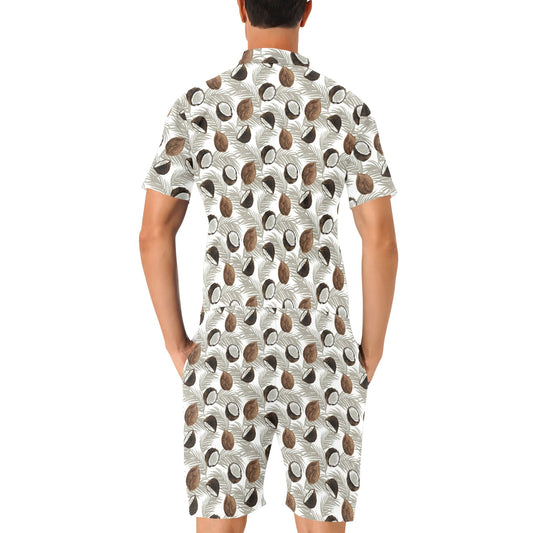 Coconut Pattern Print Design CN03 Men's Romper