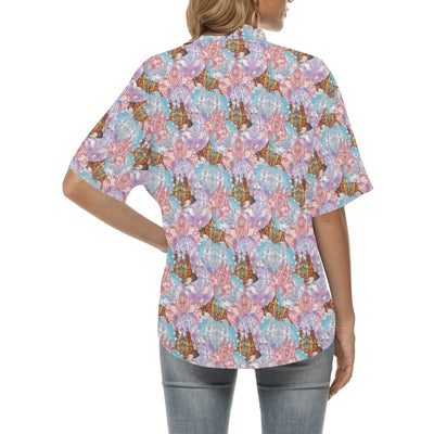 Christian Pattern Print Design 03 Women's Hawaiian Shirt