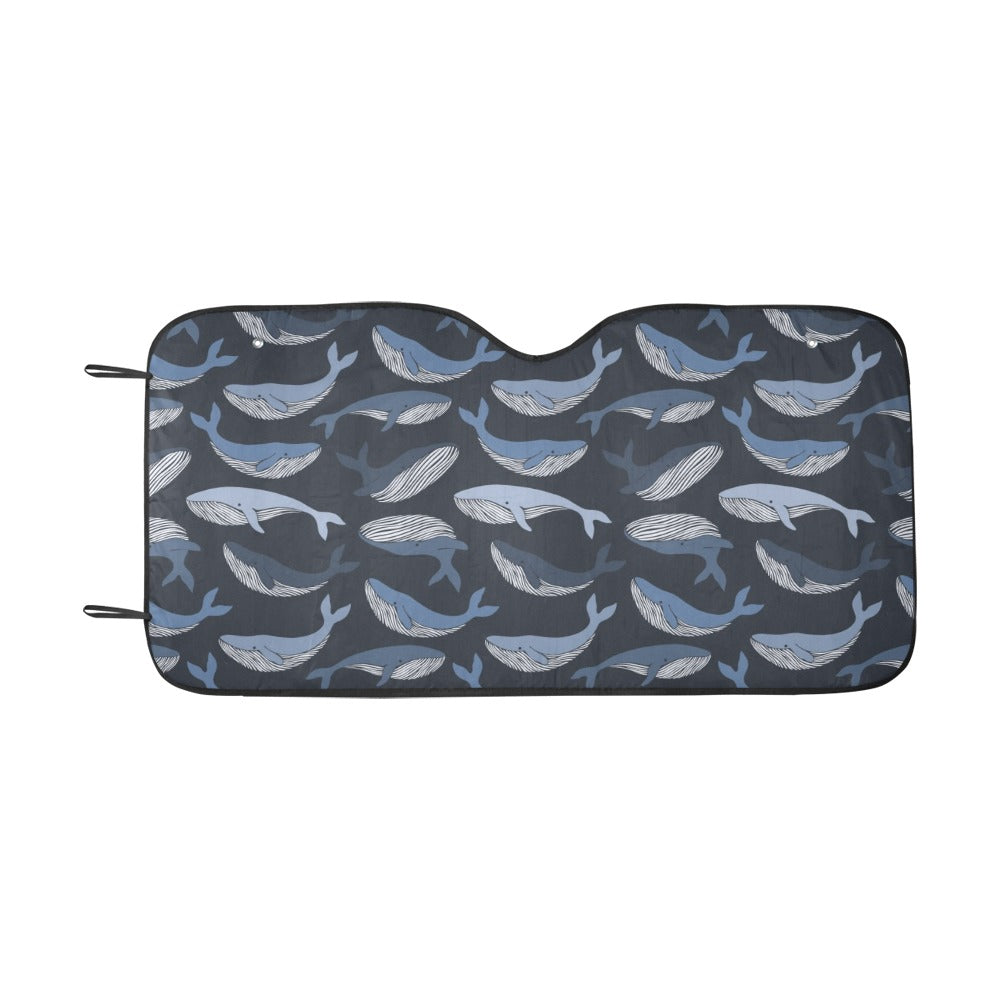 Whale Print Design LKS301 Car front Windshield Sun Shade